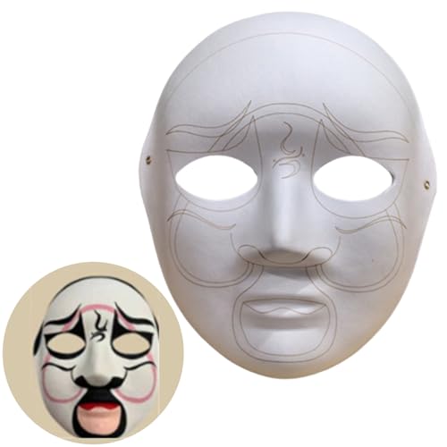 Pjeghbvop Blankinerfarbener Masken Papiermade Masken Für Künstlerische Projekttheater Halloweens Maskerades Partys Klassenzimmerkunst von Pjeghbvop
