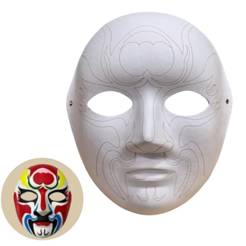 Pjeghbvop Blankinerfarbener Masken Papiermade Masken Für Künstlerische Projekttheater Halloweens Maskerades Partys Klassenzimmerkunst von Pjeghbvop