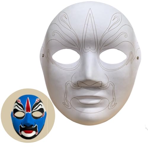 Pjeghbvop Blankinerfarbener Masken Papiermade Masken Für Künstlerische Projekttheater Halloweens Maskerades Partys Klassenzimmerkunst von Pjeghbvop