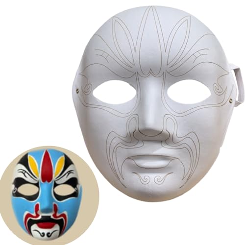 Pjeghbvop Blankinerfarbener Masken Papiermade Masken Für Künstlerische Projekttheater Halloweens Maskerades Partys Klassenzimmerkunst von Pjeghbvop