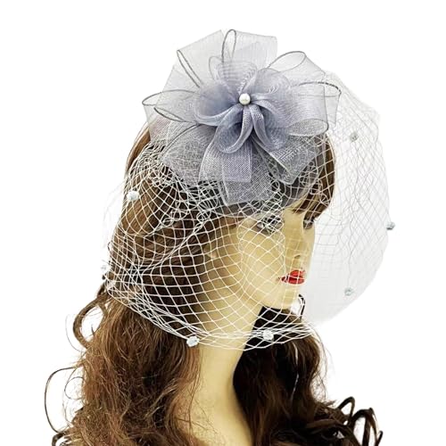 Pjeghbvop Einzigartiger Damen-Kopfschmuck mit Netzblumen-Haarband und Haarnadel, modische Haarschmuck für Frauen, Maskerade, Party-Kopfschmuck Pjeghbvop Einzigartiger Damen-Kopfschmuck mit Netzblumen-Haarband und Haarnadel, modische Haarschmuck für Frauen, Maskerade, Party-Kopfschmuck von Pjeghbvop