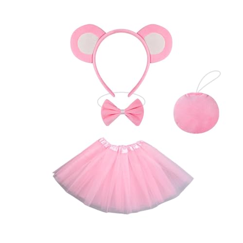 Pjeghbvop Fashion Bear Ohr Stirnband Halloween Kostüms Requisiten Kopfstücke Kurzes Kleid Für Kostümpartys Und Freizeitoutfits von Pjeghbvop