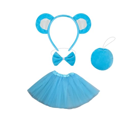 Pjeghbvop Fashion Bear Ohr Stirnband Halloween Kostüms Requisiten Kopfstücke Kurzes Kleid Für Kostümpartys Und Freizeitoutfits von Pjeghbvop