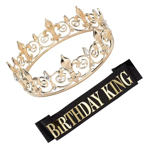 Pjeghbvop Geburtstag Party Kristall Kronen Geburtstag Schärpen Set für Männer Mode glitzernde Kronen Schärpen Geburtstag Party Requisiten Pjeghbvop Geburtstag Party Kristall Kronen Geburtstag Schärpen Set für Männer Mode glitzernde Kronen Schärpen Geburtstag Party Requisiten von Pjeghbvop