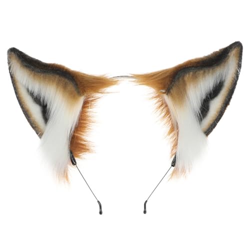 Pjeghbvop Haarschmuck mit pelzigen Ohren, Anime-Cosplays, Haarschmuck, Tierohren, Füchse, Kopfschmuck aus Plüsch Pjeghbvop Haarschmuck mit pelzigen Ohren, Anime-Cosplays, Haarschmuck, Tierohren, Füchse, Kopfschmuck aus Plüsch von Pjeghbvop