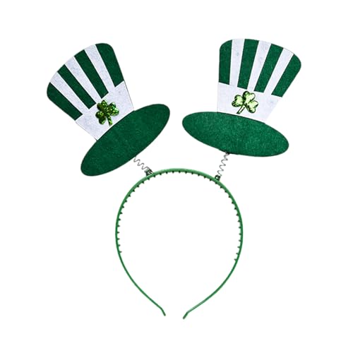 Pjeghbvop Irisches Festival-Stirnband, StPatricks-Day-Party-Zubehör, Haarreif mit Pailletten-Kleeblatt-Hut, Karneval, Party-Requisiten, StPatricks-Tag-Stirnband Pjeghbvop Irisches Festival-Stirnband, StPatricks-Day-Party-Zubehör, Haarreif mit Pailletten-Kleeblatt-Hut, Karneval, Party-Requisiten, StPatricks-Tag-Stirnband von Pjeghbvop