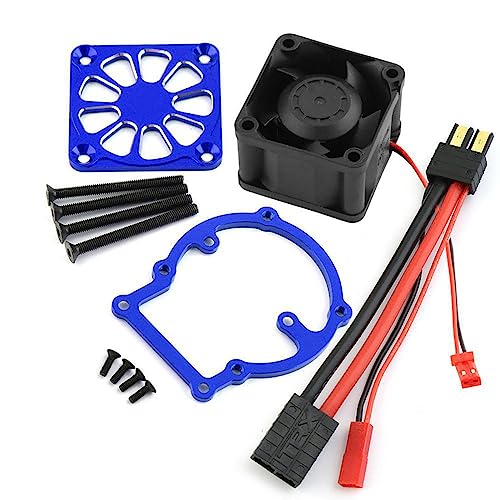 Pjeghbvop Kühlventilator Für Auto LKW Modellzubehör Kühlermotorkühlung Geeigneter 1/8 4WD Schlitten von Pjeghbvop