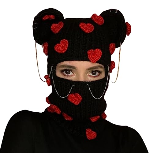 Pjeghbvop Lustige Strickmütze, Halloween, bunt, Regenbogenbär, Cosplay, Partyhüte Pjeghbvop Lustige Strickmütze, Halloween, bunt, Regenbogenbär, Cosplay, Partyhüte von Pjeghbvop