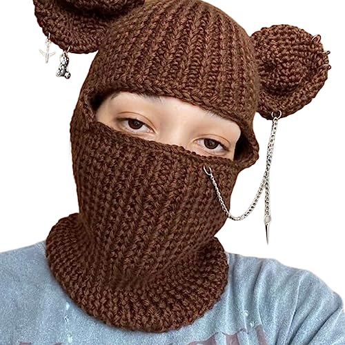 Pjeghbvop Lustige Strickmütze, Halloween, bunt, Regenbogenbär, Cosplay, Partyhüte Pjeghbvop Lustige Strickmütze, Halloween, bunt, Regenbogenbär, Cosplay, Partyhüte von Pjeghbvop