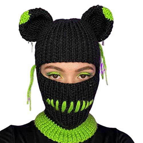 Pjeghbvop Lustige Strickmütze, Halloween, bunt, Regenbogenbär, Cosplay, Partyhüte Pjeghbvop Lustige Strickmütze, Halloween, bunt, Regenbogenbär, Cosplay, Partyhüte von Pjeghbvop