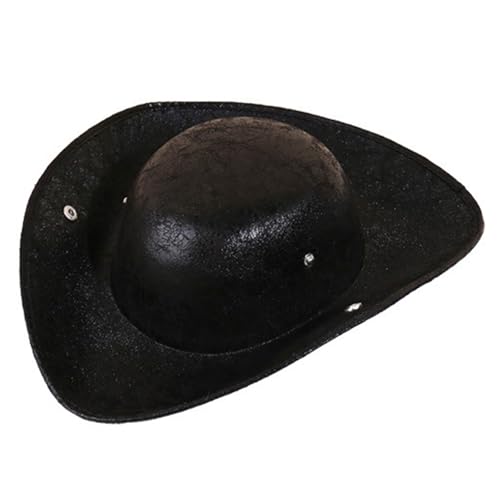 Pjeghbvop PU Leder Pirate Colonial Styles Tricorn Mittelalterlicher Piratenhut Halloween Kostümhut Lustige Piratenkappen von Pjeghbvop
