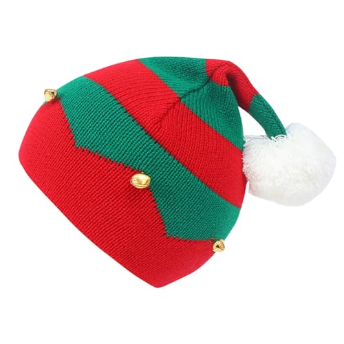 Pjeghbvop Plüsch Pom Christmas Santa Hats Striped Holiday Für Weihnachtsfeier Supplies Weihnachtsfeier Dekoration von Pjeghbvop