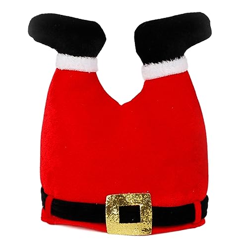 Pjeghbvop Urkomische Santa Hosen Hüte Weihnachtshut Mit Redpant Design Steigungen Bei Winterfeiern Und Weihnachtsveranstaltungsgeschenk von Pjeghbvop