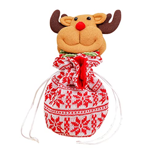 Pjeghbvop Weihnachtskontrollbeutel Spielzeug Für Kinder Und Erwachsene Zarte Supplies Party Bevorzugt Schneemann/Elch/Weihnachtsmann Form Optionale Süßigkeitenbeutel Mit Krawatten von Pjeghbvop