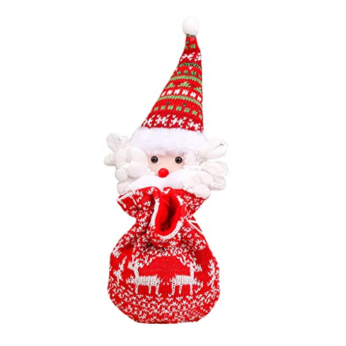 Pjeghbvop Weihnachtskontrollbeutel Spielzeug Für Kinder Und Erwachsene Zarte Supplies Party Bevorzugt Schneemann/Elch/Weihnachtsmann Form Optionale Süßigkeitenbeutel Mit Krawatten von Pjeghbvop