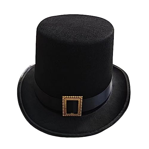 Pjeghbvop Zylinderhut für Erwachsene/Teenager, Zylinderhut, Abschlussball, Karneval, Party, Kostüm, schwarzer Magierhut für Karneval, Show, Party Pjeghbvop Zylinderhut für Erwachsene/Teenager, Zylinderhut, Abschlussball, Karneval, Party, Kostüm, schwarzer Magierhut für Karneval, Show, Party von Pjeghbvop