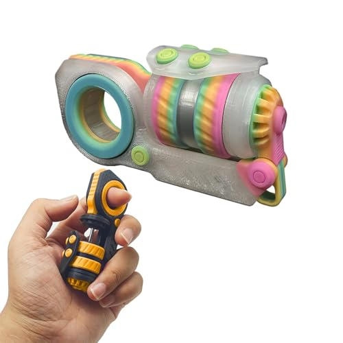 Fidger Sensorisches Spielzeug, 3D-Druck, Dekompressionsspielzeug, mehrere Spielmöglichkeiten, Schieber, Spinner, Dekompressionsspielzeug, konzentriert sich und Stressabbau, Fidger Spinner für Männer von Pkkiimor