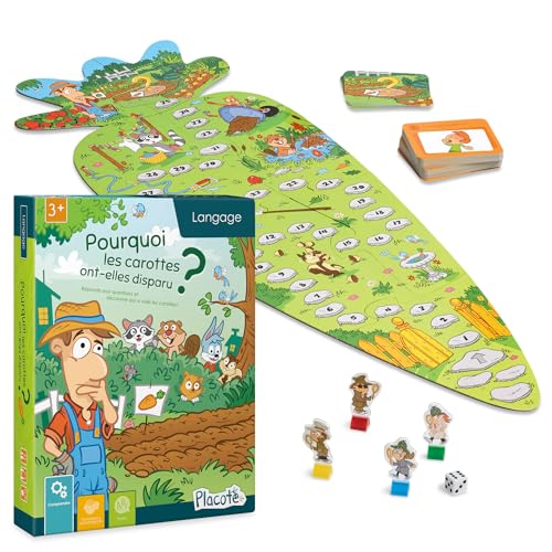 Placote- Warum Les Carotten sind sie verschwunden Lernspiel 3 bis 5 Jahre, PLA11 Placote- Warum Les Carotten sind sie verschwunden Lernspiel 3 bis 5 Jahre, PLA11 von Placote