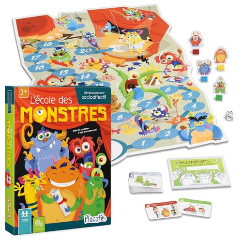 Placote Monster-Schul-Spiel: Kartenspiel, Lernspiel, 3 - 6 Jahre, 2 - 4 Spieler, 15 - 30 Minuten Placote Monster-Schul-Spiel: Kartenspiel, Lernspiel, 3 - 6 Jahre, 2 - 4 Spieler, 15 - 30 Minuten von Placote