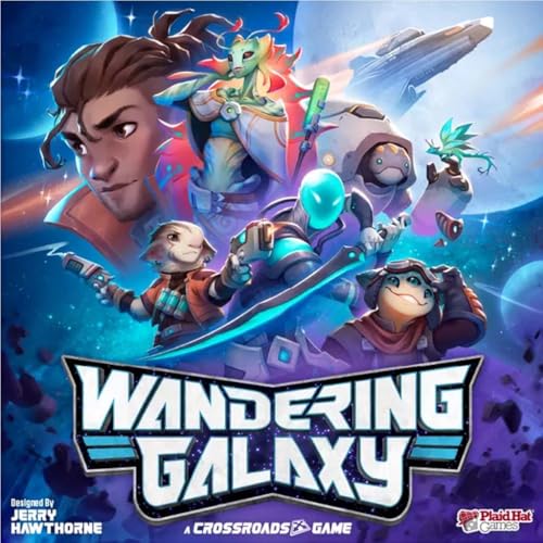 Plaid Hat Games | Wandering Galaxy Miniaturspiel auf Englisch für Kinder ab 14 Jahren | Strategie- und Kampfspiel für 1-6 Spieler | Kooperative Weltraumforschung von Plaid Hat Games