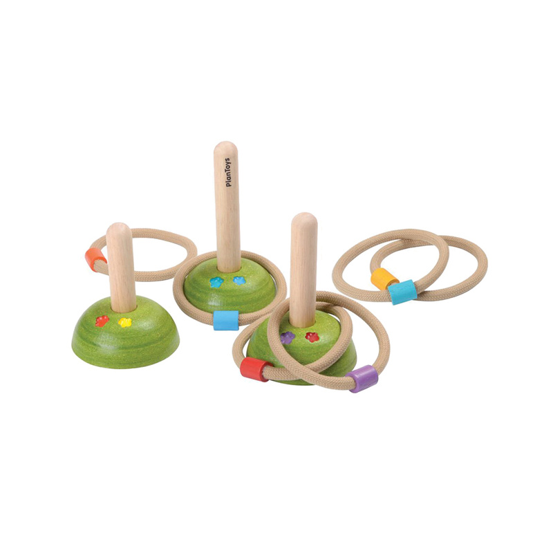 Holzspielzeug RINGWURF 9-teilig von Plan Toys