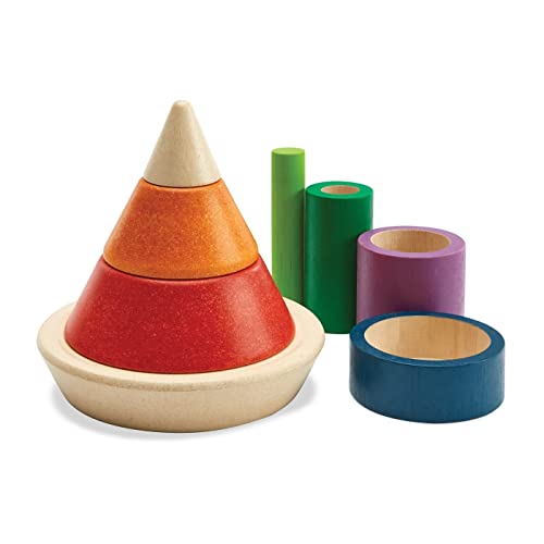 Plan Toys - Pyramide zum Stapeln und Einbauen – Holz – PT5465 von PlanToys