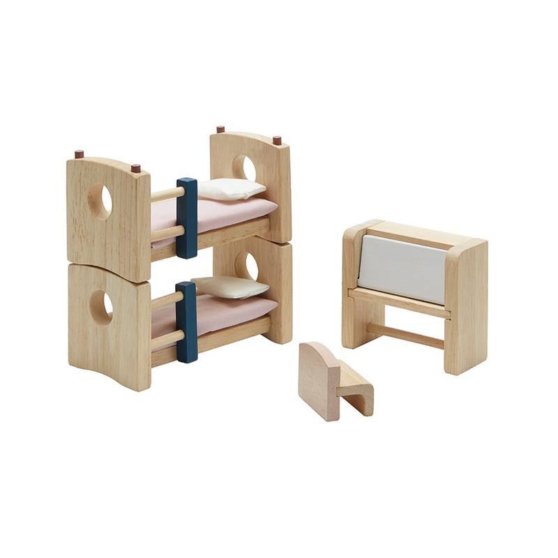 Puppenhaus-Möbel KINDERZIMMER ORCHARD 4-teilig aus Holz von Plan Toys