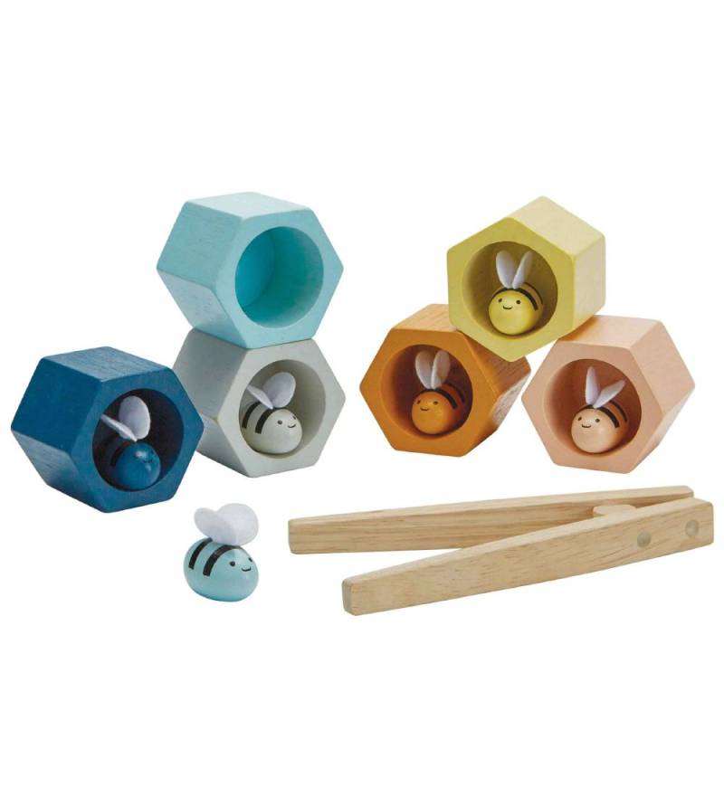 PlanToys Holzspielzeug - 13 Teile - Bienenstöcke - PlanToys - One Size - Spielzeug PlanToys Holzspielzeug - 13 Teile - Bienenstöcke - PlanToys - One Size - Spielzeug von PlanToys
