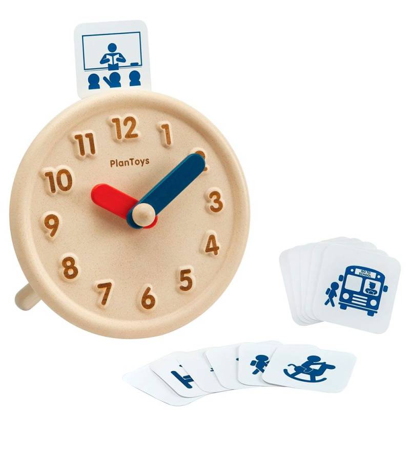 PlanToys Holzspielzeug - Uhr aus Leder - Holz - PlanToys - One Size - Spielzeug PlanToys Holzspielzeug - Uhr aus Leder - Holz - PlanToys - One Size - Spielzeug von PlanToys