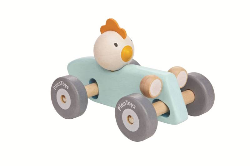 PlanToys Rennwagen mit Huhn - von PlanToys