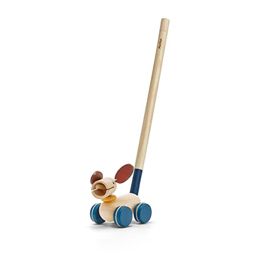 PlanToys Ziehspielzeug und Schiebespielzeug Hund - Schiebetier Hund - Nachziehtiere ab 1 Jahr aus Holz - Nachziehspielzeug 3-in-1 - Holzspielzeug PlanToys Ziehspielzeug und Schiebespielzeug Hund - Schiebetier Hund - Nachziehtiere ab 1 Jahr aus Holz - Nachziehspielzeug 3-in-1 - Holzspielzeug von PlanToys