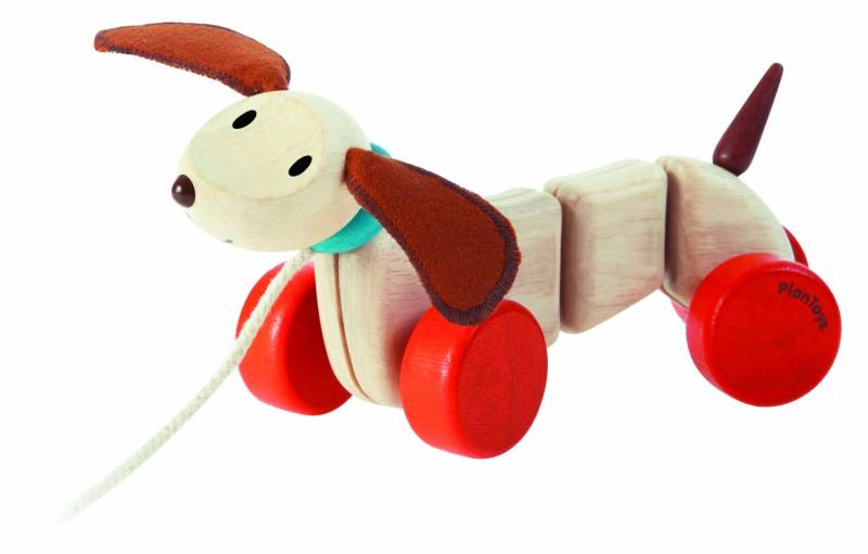 PlanToys Ziehtier Happy Puppy - von PlanToys