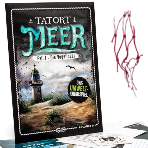 Tatort Meer Die Vogelinsel | Spannendes Krimispiel für Erwachsene & Jugendliche für 1-6 Personen I Escape Spiel für Zuhause ab 14 Jahren | Realistisches Detektivspiel auf Einer Insel von Planet A