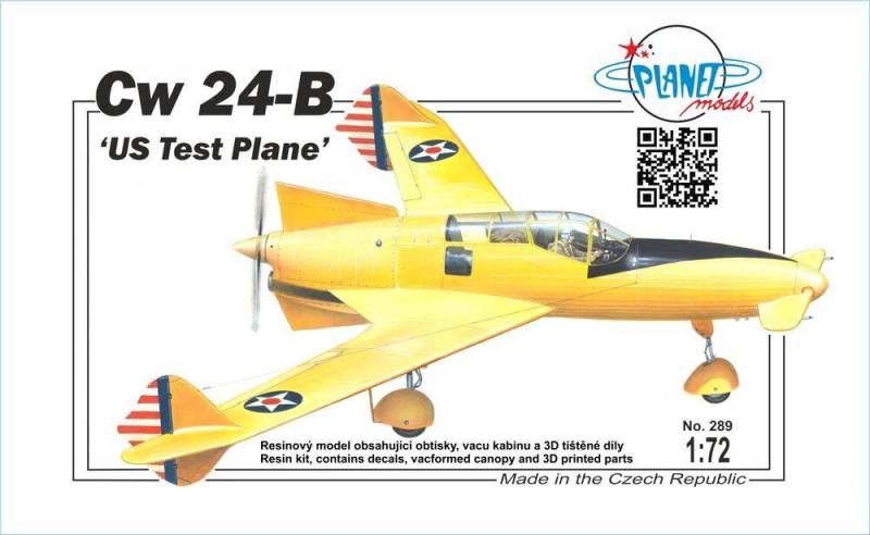 CW 24-B - US Test Plane von Planet Models
