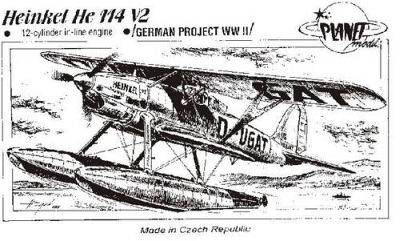 Heinkel He 114 V-2 12-Zylinder-Reihentriebwerk Heinkel He 114 V-2 12-Zylinder-Reihentriebwerk von Planet Models