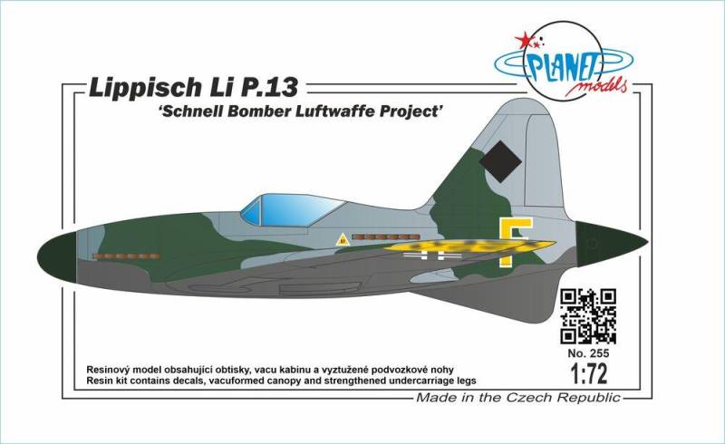Lippisch Li P.13 Schnell Bomber Luftwaffe Project von Planet Models