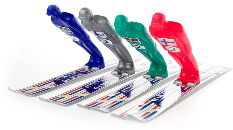 Skispringer Figur 21 cm, Gelb Skispringer Figur 21 cm, Gelb von Plastex