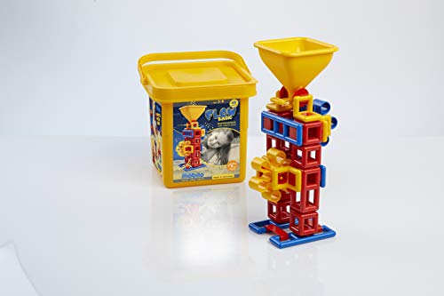Plasticant Mobilo FLOW Basic: experimentieren mit Sand, 48 Teile - Kreatives Konstruktionsspielzeug made in Germany - bauen, spielen, lernen für Kinder 3 - 8 Jahre von Plasticant Mobilo