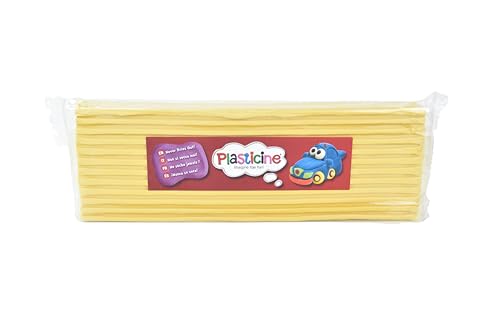 Plasticine 400g, Banane #91, Modelliermasse für Animatoren und Modellbauer, leicht zu Formen, ideal für Skulpturen, Modelle und Stop-Motion von Plasticine