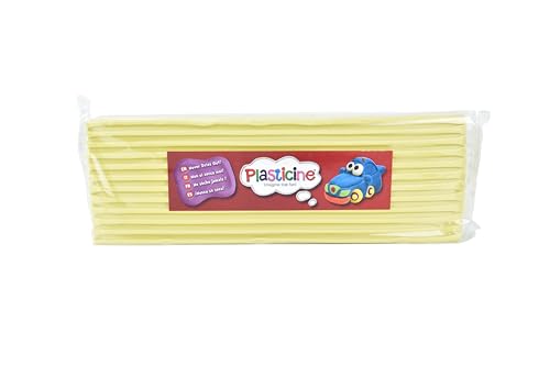 Plasticine 400g, Elfenbein #23, Modelliermasse für Animatoren und Modellbauer, leicht zu Formen, ideal für Skulpturen, Modelle und Stop-Motion von Plasticine
