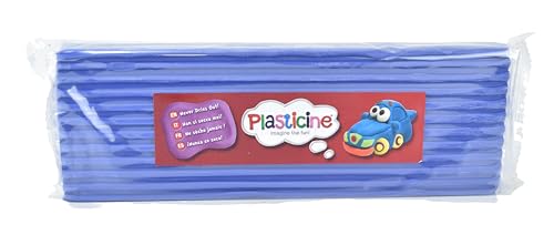 Plasticine 400g, Fluro Violett #105, Modelliermasse für Animatoren und Modellbauer, leicht zu Formen, ideal für Skulpturen, Modelle und Stop-Motion von Plasticine