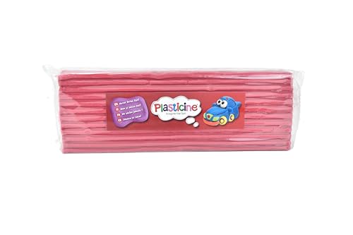 Plasticine 400g, Himbeere #21, Modelliermasse für Animatoren und Modellbauer, leicht zu Formen, ideal für Skulpturen, Modelle und Stop-Motion von Plasticine