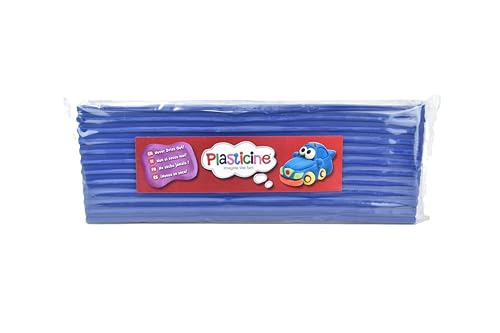 Plasticine 400g, Mitternachtsblau #70, Modelliermasse für Animatoren und Modellbauer, leicht zu Formen, ideal für Skulpturen, Modelle und Stop-Motion von Plasticine