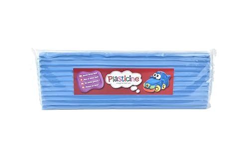 Plasticine 400g, Ozeanblau #34, Modelliermasse für Animatoren und Modellbauer, leicht zu Formen, ideal für Skulpturen, Modelle und Stop-Motion von Plasticine
