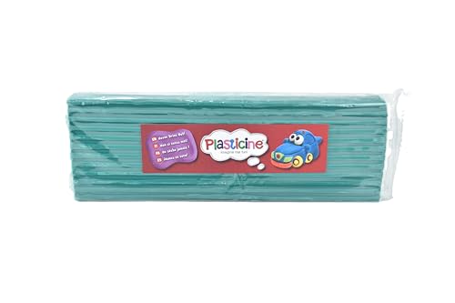 Plasticine 400g, Petrol #07, Modelliermasse für Animatoren und Modellbauer, leicht zu Formen, ideal für Skulpturen, Modelle und Stop-Motion von Plasticine