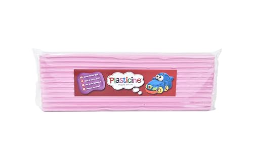Plasticine 400g, Rose #86, Modelliermasse für Animatoren und Modellbauer, leicht zu Formen, ideal für Skulpturen, Modelle und Stop-Motion von Plasticine