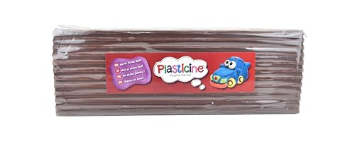 Plasticine 400g, Schokolade #107, Modelliermasse für Animatoren und Modellbauer, leicht zu Formen, ideal für Skulpturen, Modelle und Stop-Motion von Plasticine