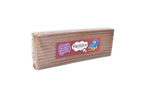 Plasticine 400g, Terrakotta #29, Modelliermasse für Animatoren und Modellbauer, leicht zu Formen, ideal für Skulpturen, Modelle und Stop-Motion von Plasticine