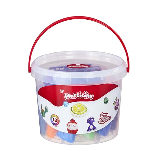 Plasticine Großer Eimer-Set – 12 Knetstangen mit Werkzeug & Anleitung im stabilen Trageeimer – Wiederverwendbares, sauberes Bastelset für kreativen Spielspaß ab 5 Jahren Plasticine Großer Eimer-Set – 12 Knetstangen mit Werkzeug & Anleitung im stabilen Trageeimer – Wiederverwendbares, sauberes Bastelset für kreativen Spielspaß ab 5 Jahren von Plasticine