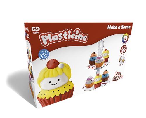 Plasticine Make A Scene Cupcake-Stand Skwishems – Kreatives Knetset mit Werkzeugen & QR-Video – Erstelle & zerdrücke Bunte Cupcakes – Für Kinder ab 5 Jahren Plasticine Make A Scene Cupcake-Stand Skwishems – Kreatives Knetset mit Werkzeugen & QR-Video – Erstelle & zerdrücke Bunte Cupcakes – Für Kinder ab 5 Jahren von Plasticine
